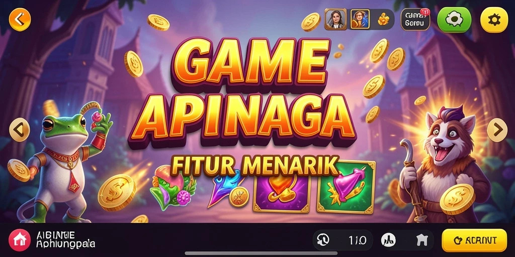 Screenshot gameplay APINAGA yang menampilkan pengalaman seru bermain Slot.