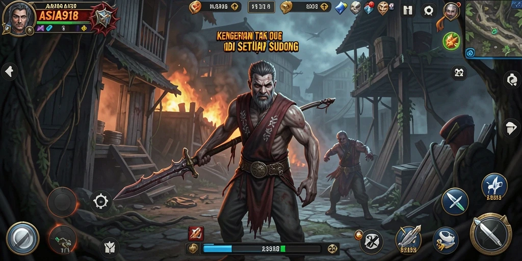 Menggambarkan ketegangan gameplay ASIA918 yang menakutkan.