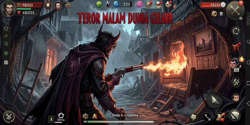 Screenshot game menampilkan suasana Horror yang mencekam.