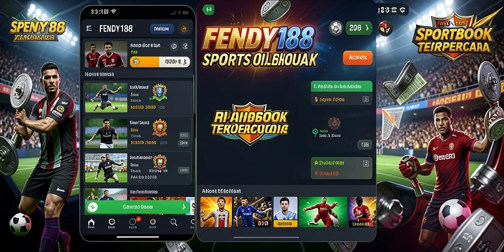 Screenshot utama FENDY188 menunjukkan antarmuka intuitif untuk taruhan olahraga.