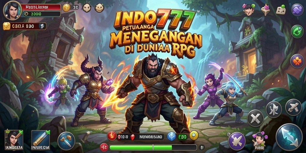 Tampilan gameplay RPG yang menarik di dunia INDO777.
