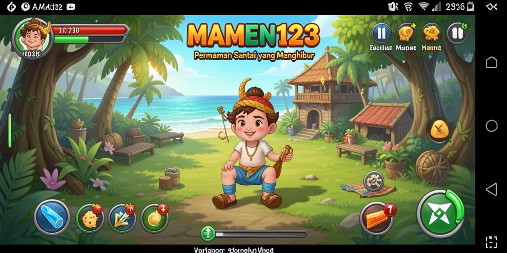 Screenshot gameplay MAMEN123 yang menunjukkan suasana santai dan menyenangkan.