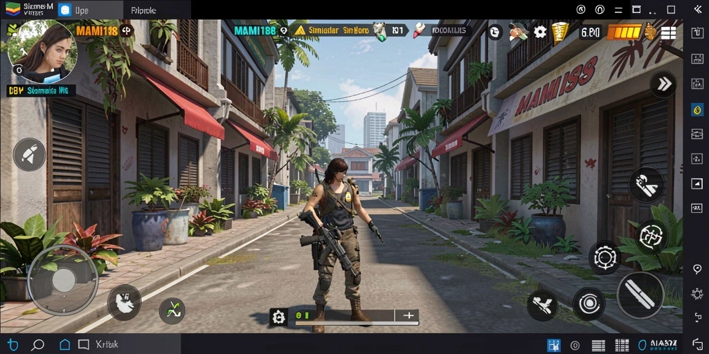 Tangkapan layar gameplay MAMI188 yang menunjukkan grafik dan fitur interaksi.