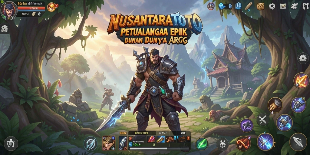 Screenshot gameplay NUSANTARATOTO yang menampilkan serangan epik di arena.