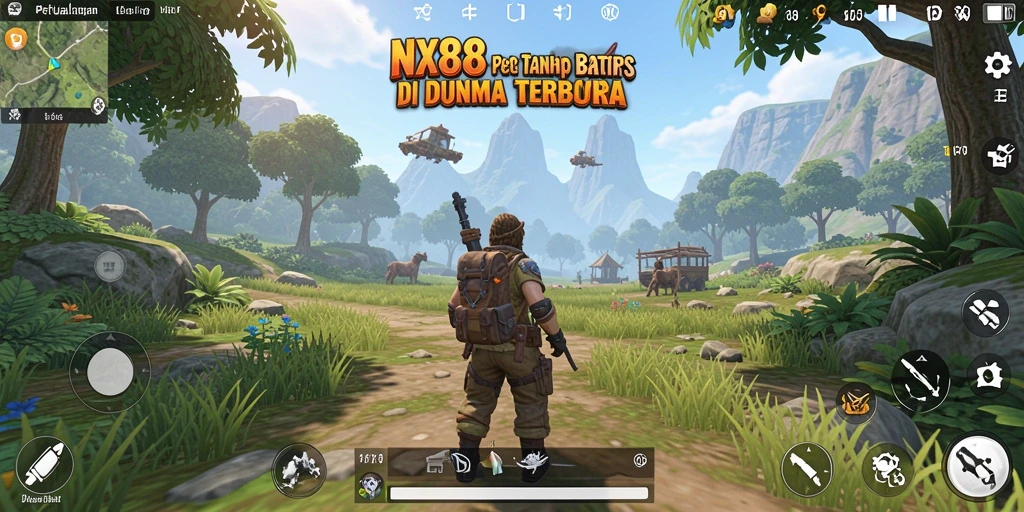 Tampilan gameplay NX888 yang menakjubkan di dunia terbuka.