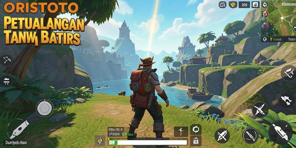 Gameplay ORISTOTO menampilkan kebebasan eksplorasi di dunia yang luas.
