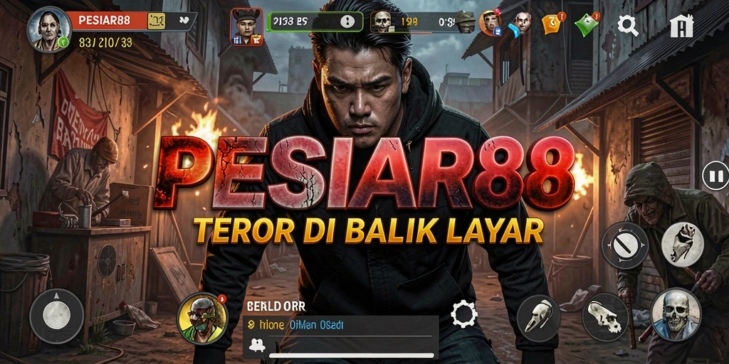 Screenshot menunjukkan suasana mencekam di PESIAR88.