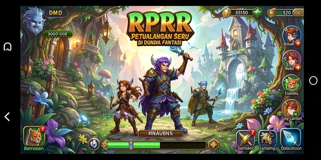 Screenshot RPRR yang menampilkan aksi petualangan seru dan grafis menawan.