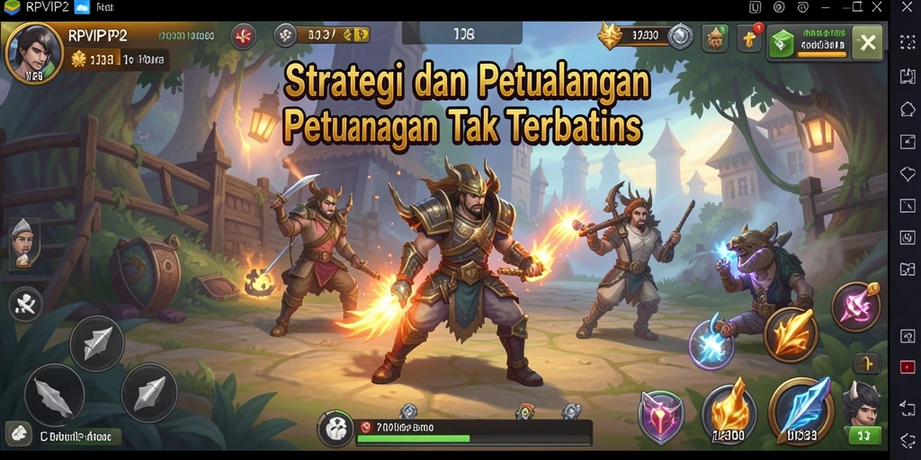 Tampilan gameplay RPVIP2 yang epik dan mendebarkan.