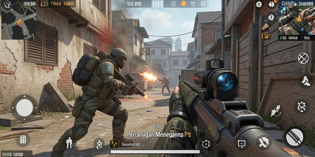 Tampilan gameplay menarik dari <strong>SHE888</strong> dengan aksi tembak-menembak yang mendebarkan.