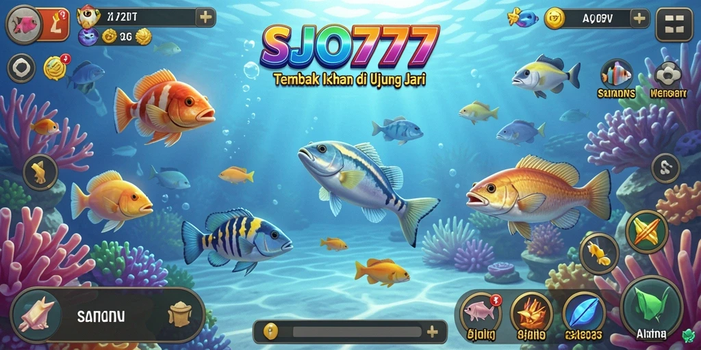 Screenshot gameplay SJO777 menampilkan suasana seru Tembak Ikan.
