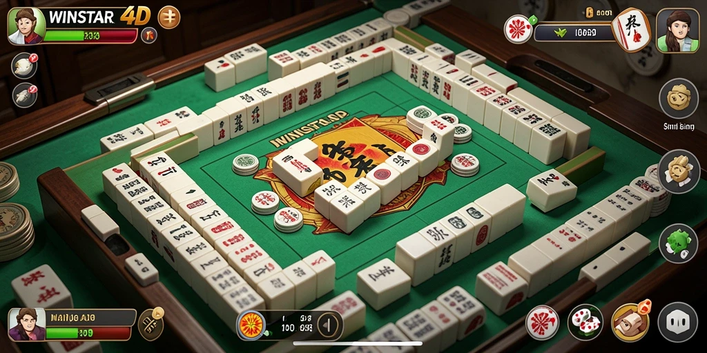 Tampilan gameplay Mahjong yang menarik dan penuh tantangan.