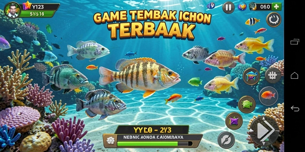 Tampilan gameplay seru dalam game Tembak Ikan YY123