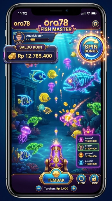 Tampilan antarmuka pengguna ora78 yang menarik.